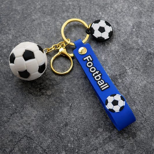 Pro-Series 3D Soccer Keychain | Premium Football Pendant with Soft-Touch Strap