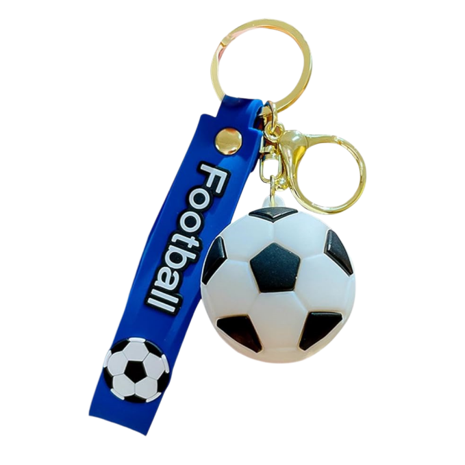 Pro-Series 3D Soccer Keychain | Premium Football Pendant with Soft-Touch Strap
