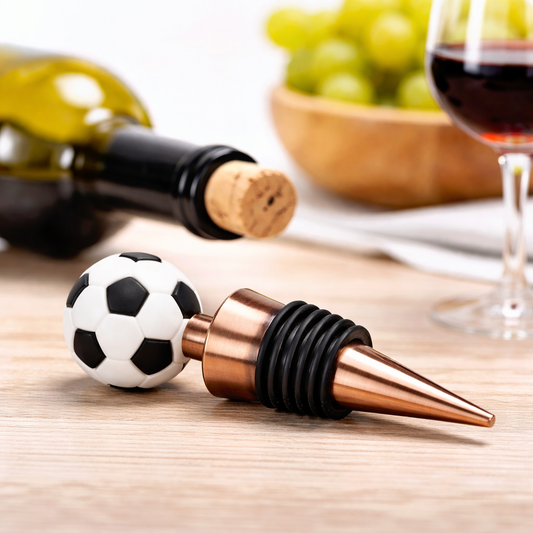 Elite Football Wine Stopper – 3D Sports Silicone Bottle Plug & Leak-Proof Beverage Sealer