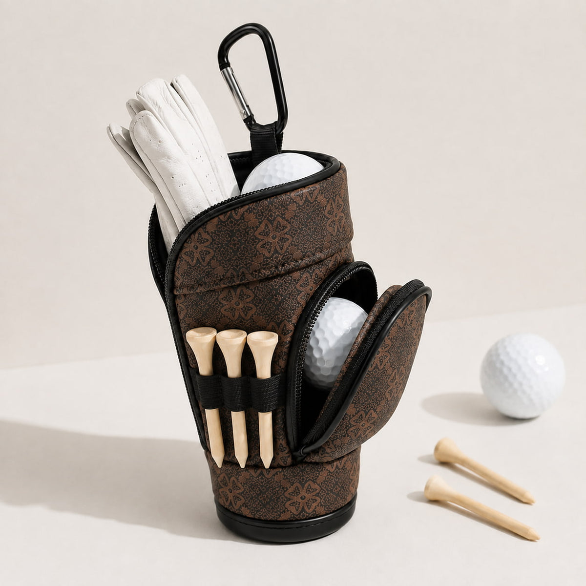 Compact Golf Ball Carry Pouch