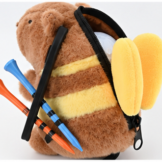 Plush Capybara Golf Ball Pouch