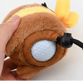 Plush Capybara Golf Ball Pouch