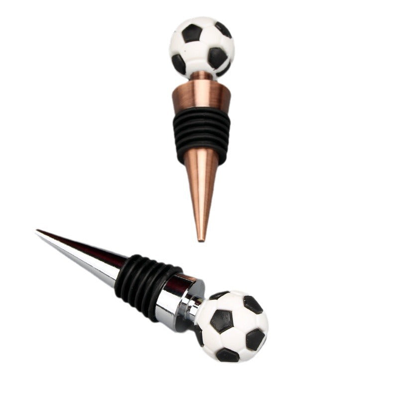 Elite Football Wine Stopper – 3D Sports Silicone Bottle Plug & Leak-Proof Beverage Sealer