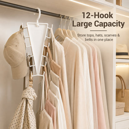 V-Shaped Space-Saving Closet Hanger