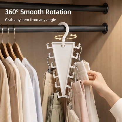 V-Shaped Space-Saving Closet Hanger