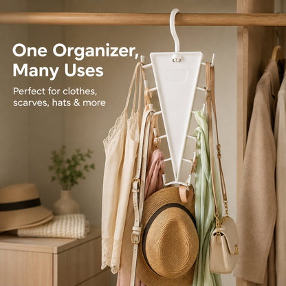 V-Shaped Space-Saving Closet Hanger