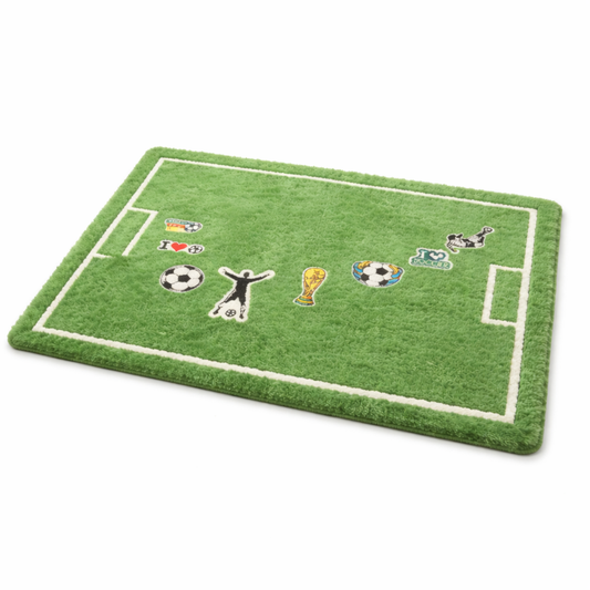 Premium Tufted Football Rug – Non-Slip, Water-Absorbent Home & Bathroom Mat