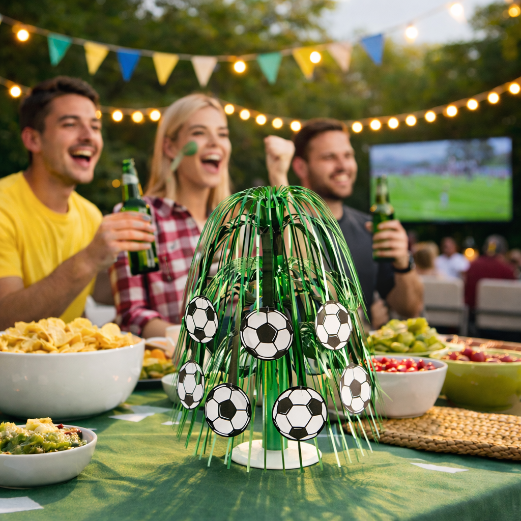 Victory Spirit Desktop Bouquet – Premium Football-Themed Centerpiece for Home Decor & Celebrations