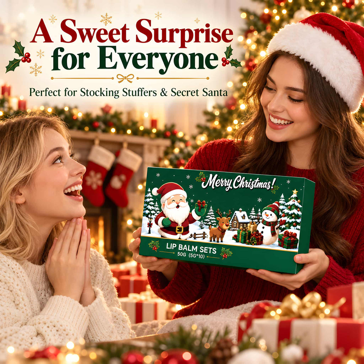 Christmas Fruity Lip Balm Set
