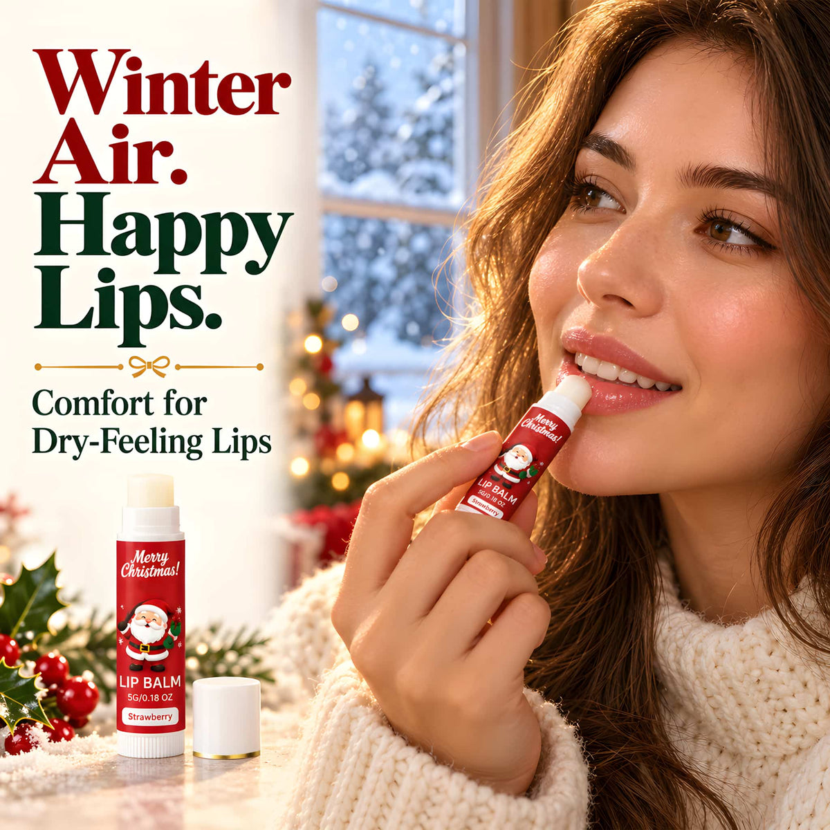 Christmas Fruity Lip Balm Set