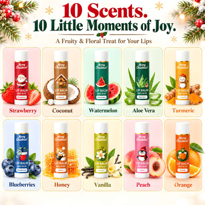 Christmas Fruity Lip Balm Set